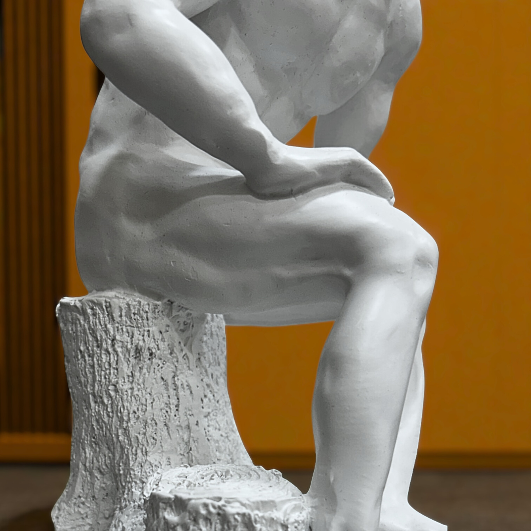 David the Thinker Resin Sculpture