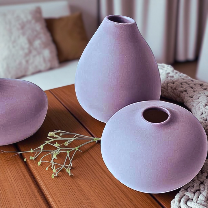 Elegant Blobs - Set of 3 Vases