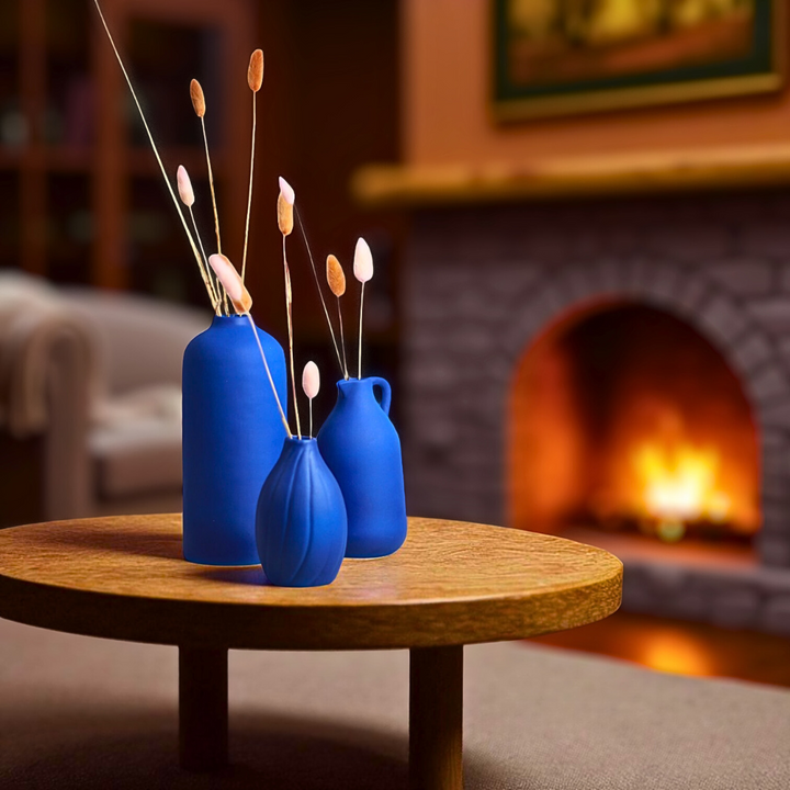 The Blues - Set of 3 Vases