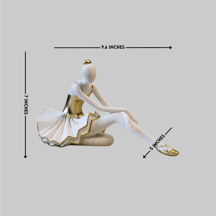 A Ballerina's Grace - Resin Decor Sculpture