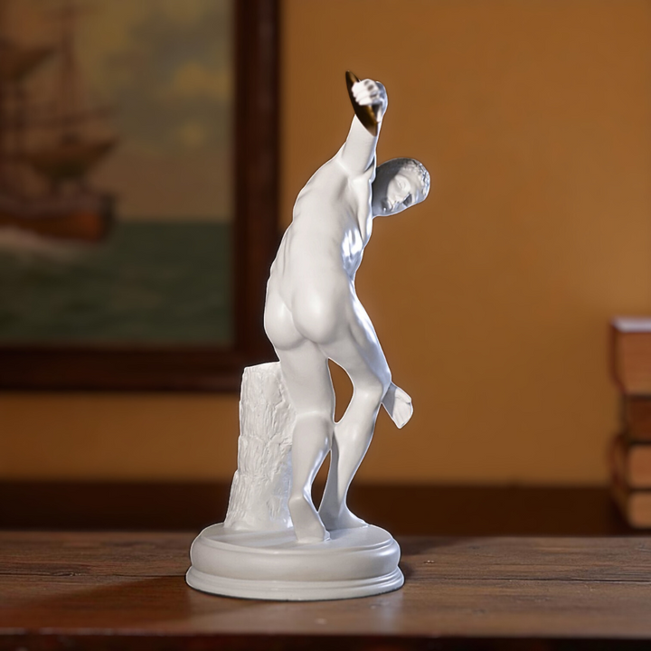 Discus Throwing Athlete Resin Sculpture