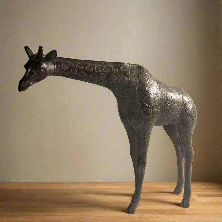 Giraffe in Bronze Finish - Resin Sculpture