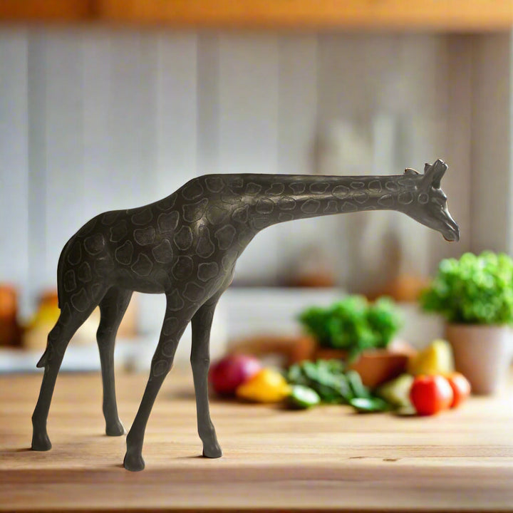 Giraffe in Bronze Finish - Resin Sculpture