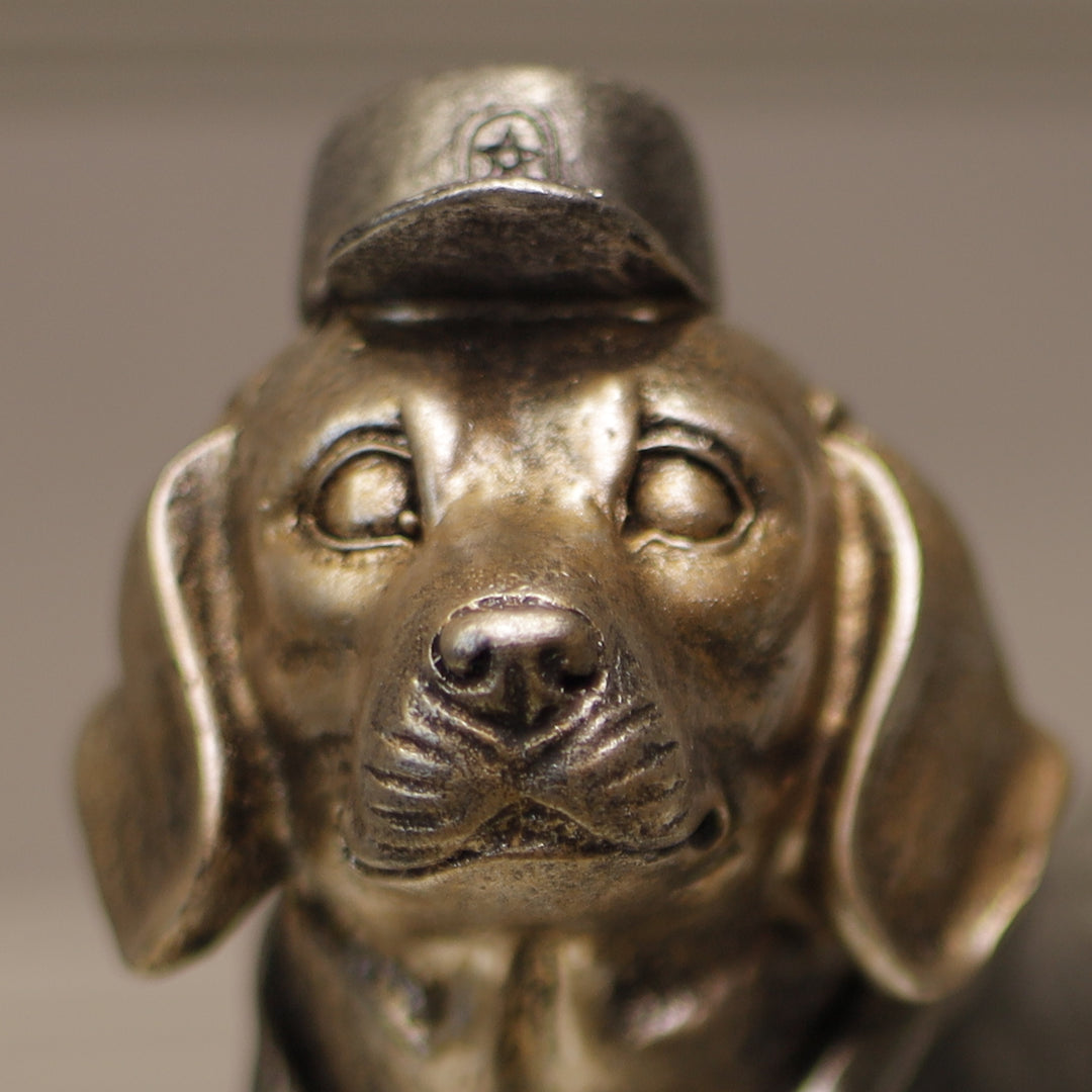 Baseball Pup Resin Sculpture