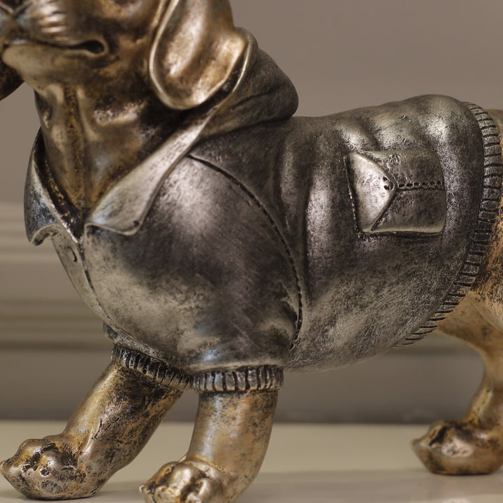 Baseball Pup Resin Sculpture