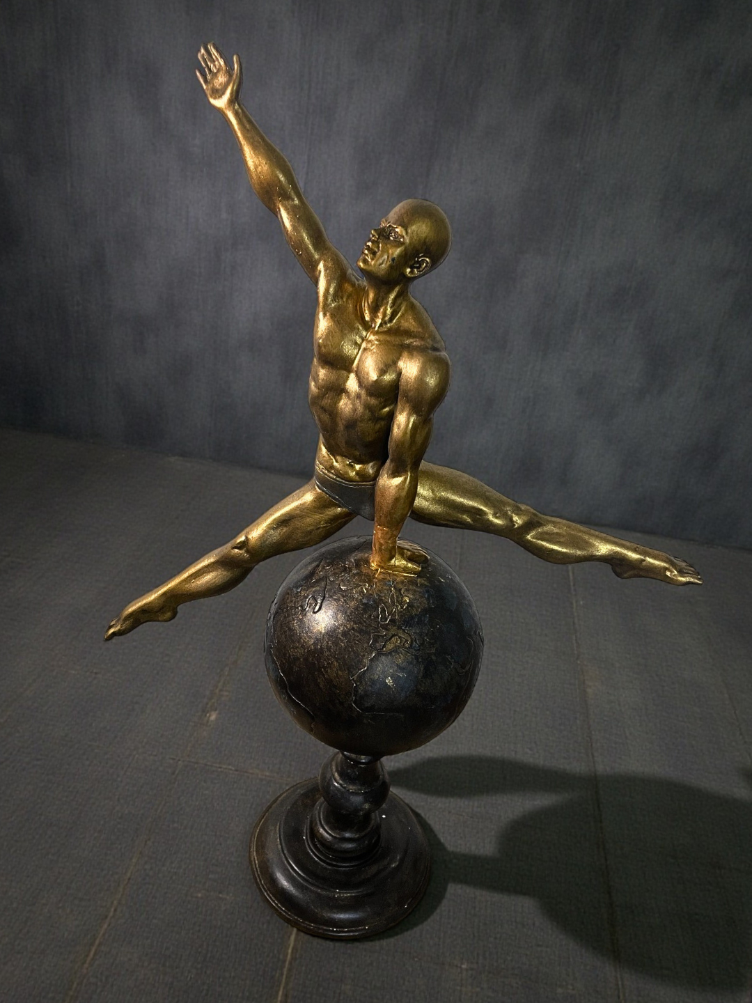 The Golden Balance Resin Statue