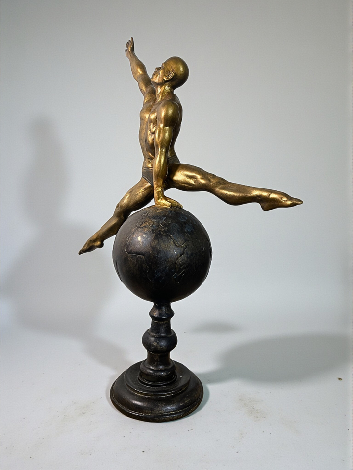 The Golden Balance Resin Statue