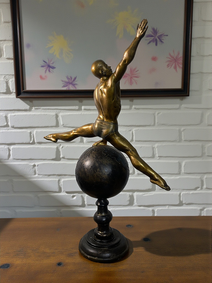 The Golden Balance Resin Statue