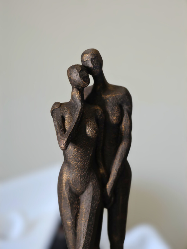 Lovers in Arms Resin Sculpture