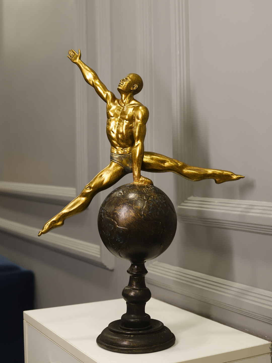 The Golden Balance Resin Statue