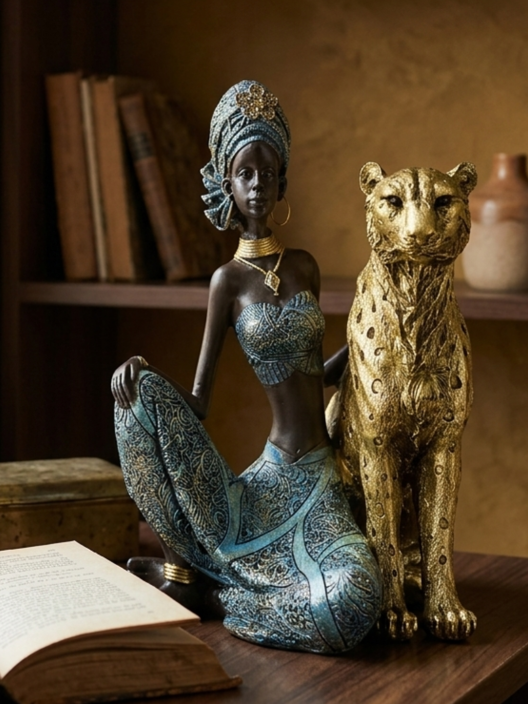La Reine Panther Queen Sculpture