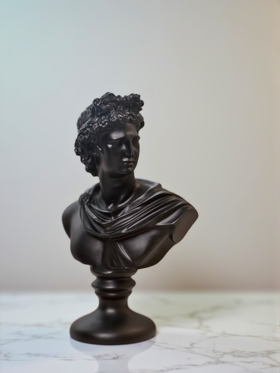 Classic Apollo Bust Resin Sculpture