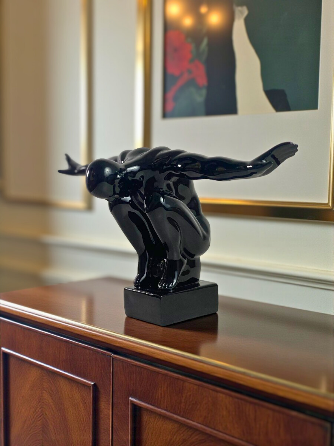 The Contender Resin Sculpture