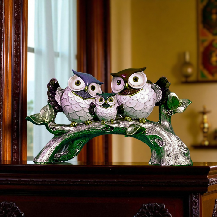 Owl Family Trio