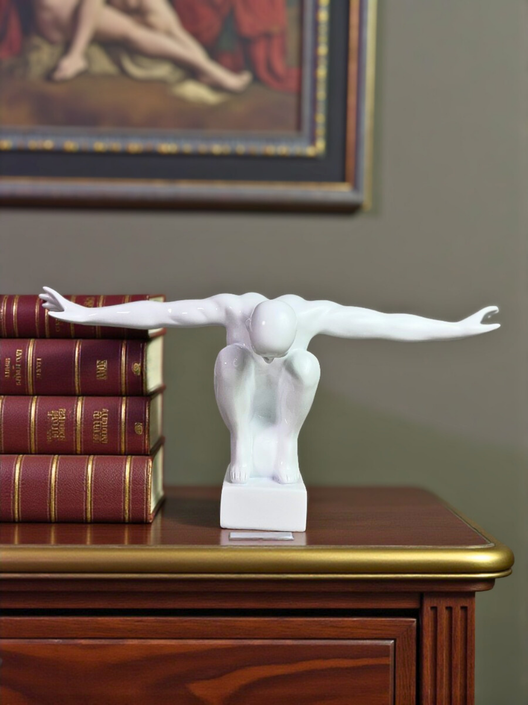 The Contender Resin Sculpture