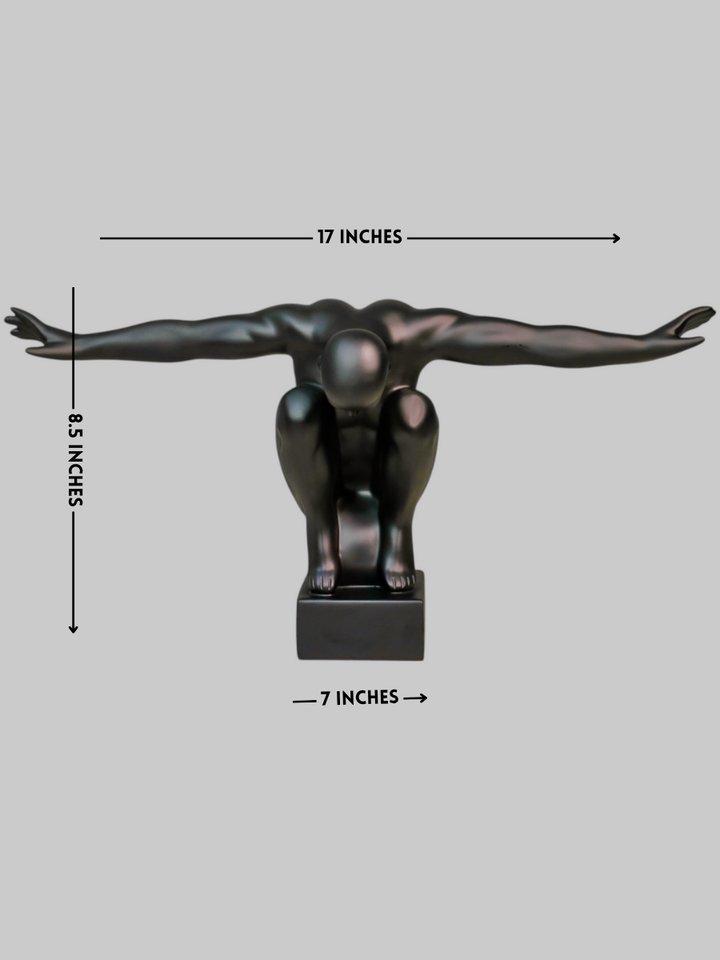 The Contender Resin Sculpture