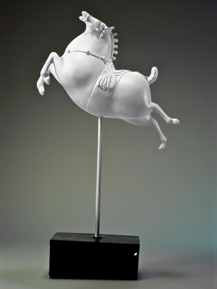 The White Prancing Ponies (Set of 3)