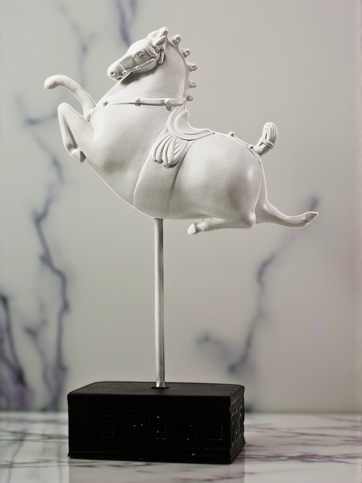 The White Prancing Ponies (Set of 3)