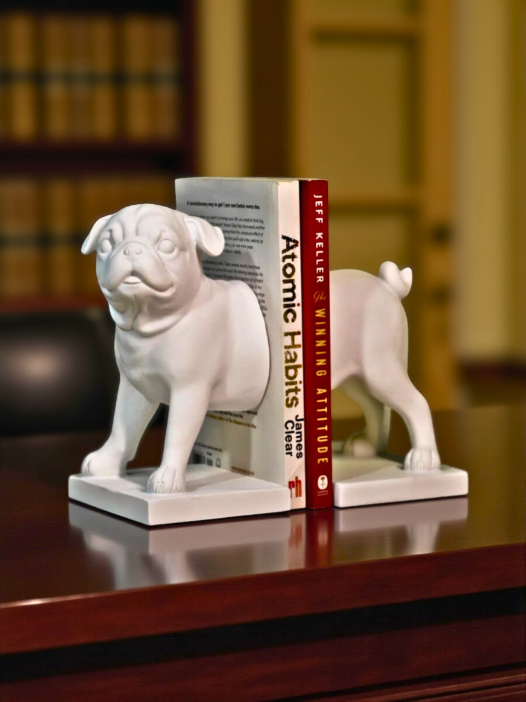 Cute Pup Bookend Resin Sculpture
