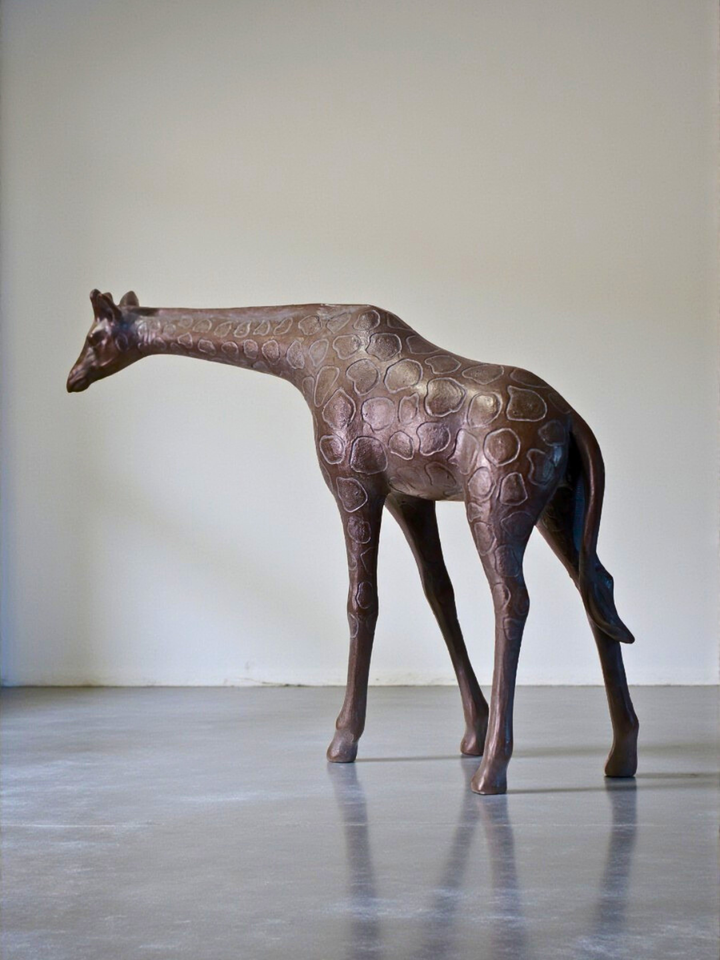 Giraffe in Bronze Finish - Resin Sculpture