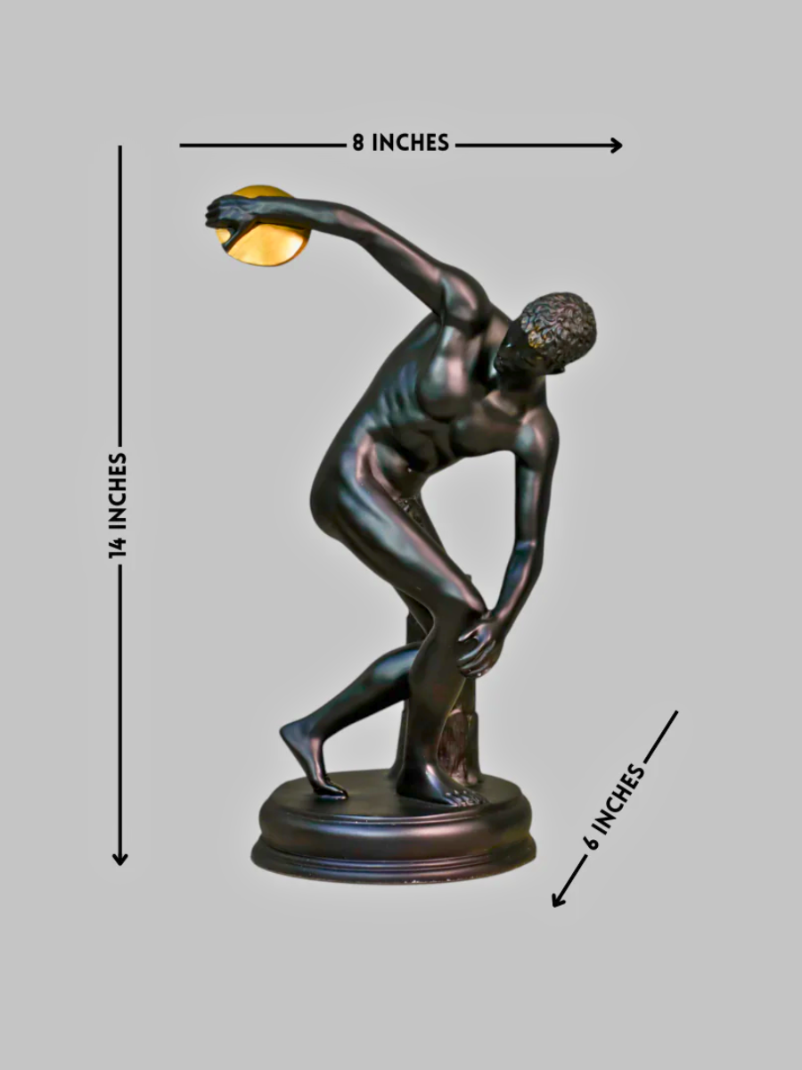 Discus Throwing Athlete Resin Sculpture