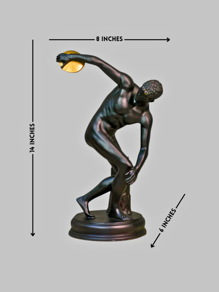 Discus Throwing Athlete Resin Sculpture