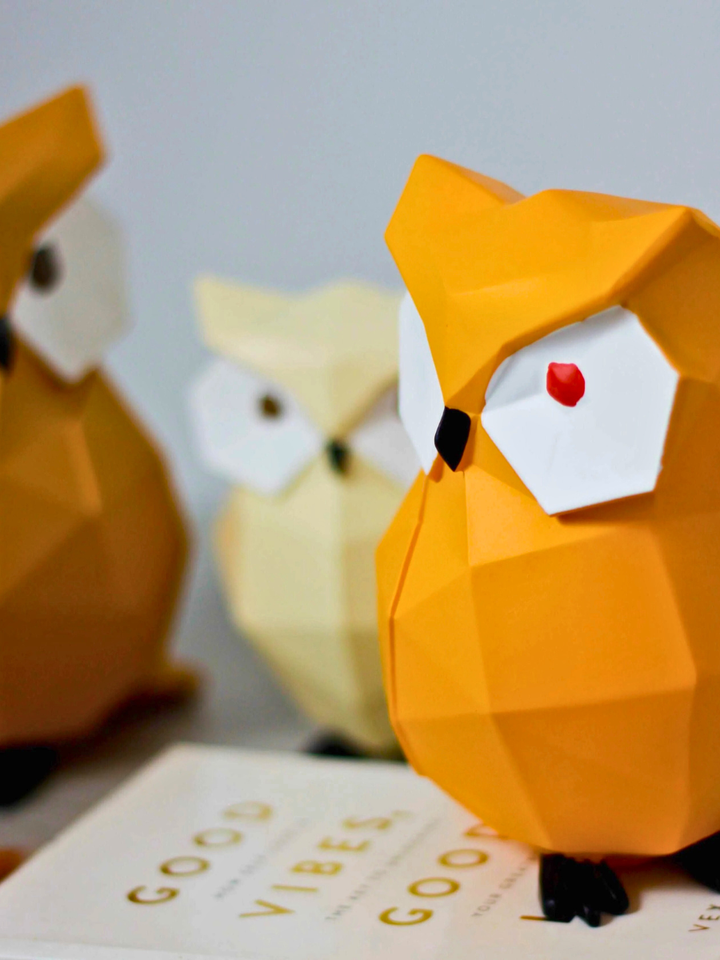 Hooter Family - Set of 3 Owl Figurines