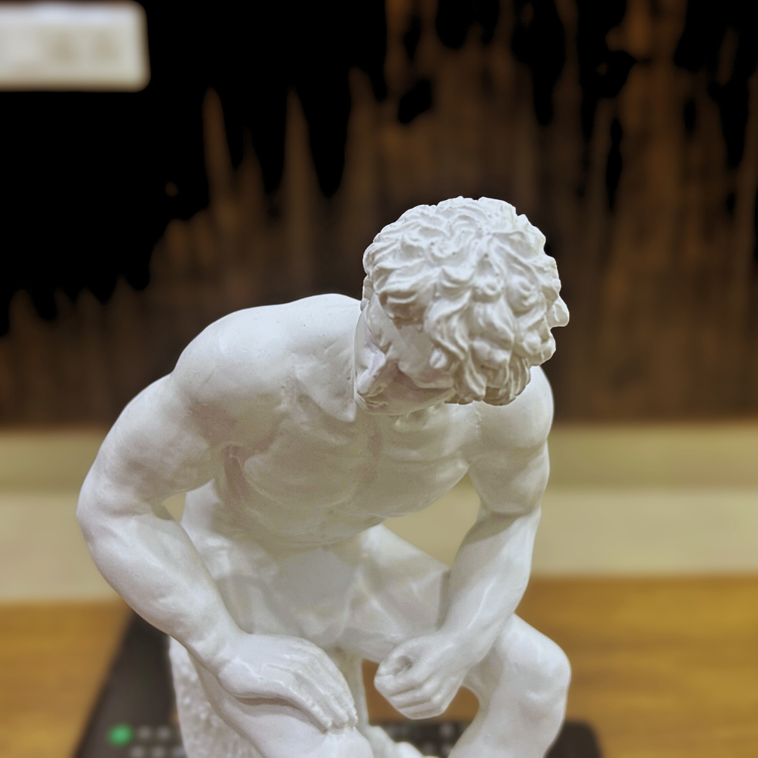 David the Thinker Resin Sculpture