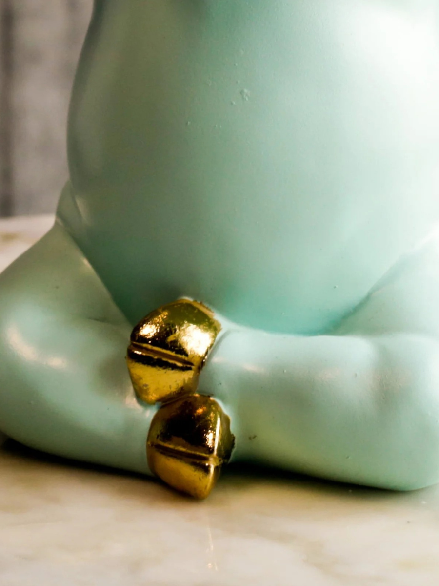 Cute "See No Evil" Resin Sculpture