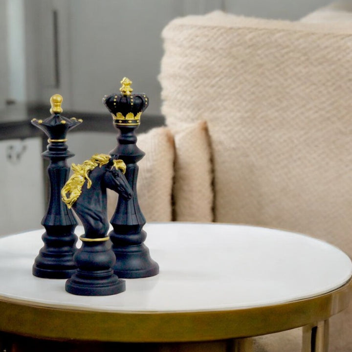 Chess Trio Decor - Black