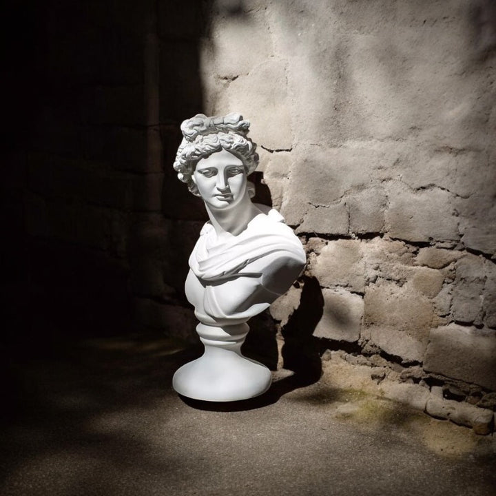 Classic Apollo Bust Resin Sculpture