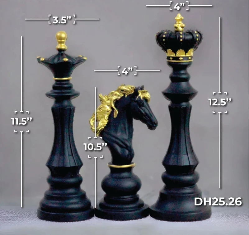 Empress Chess Decor - Black