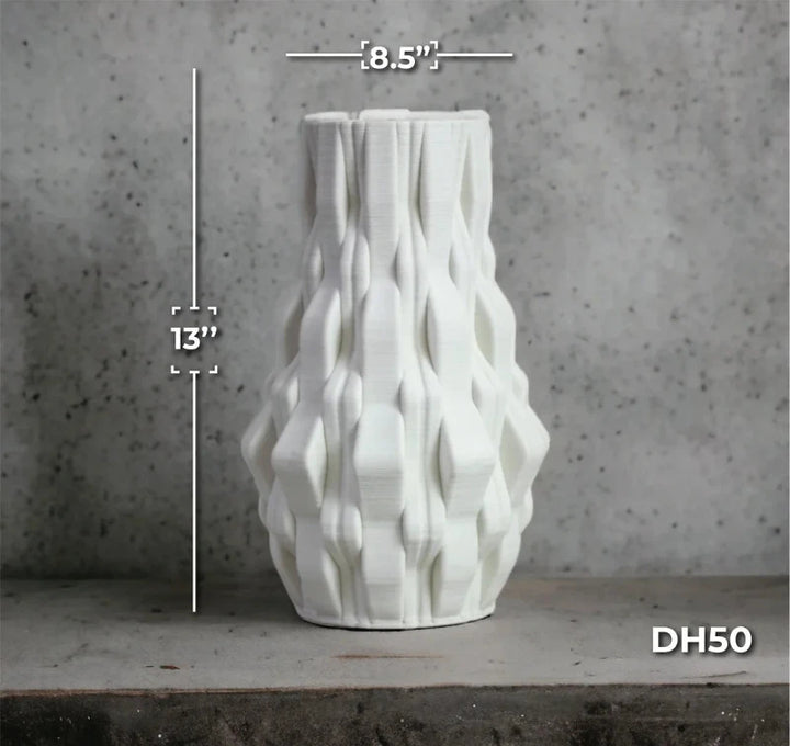 Luxury 3D Printed Patterned Vase