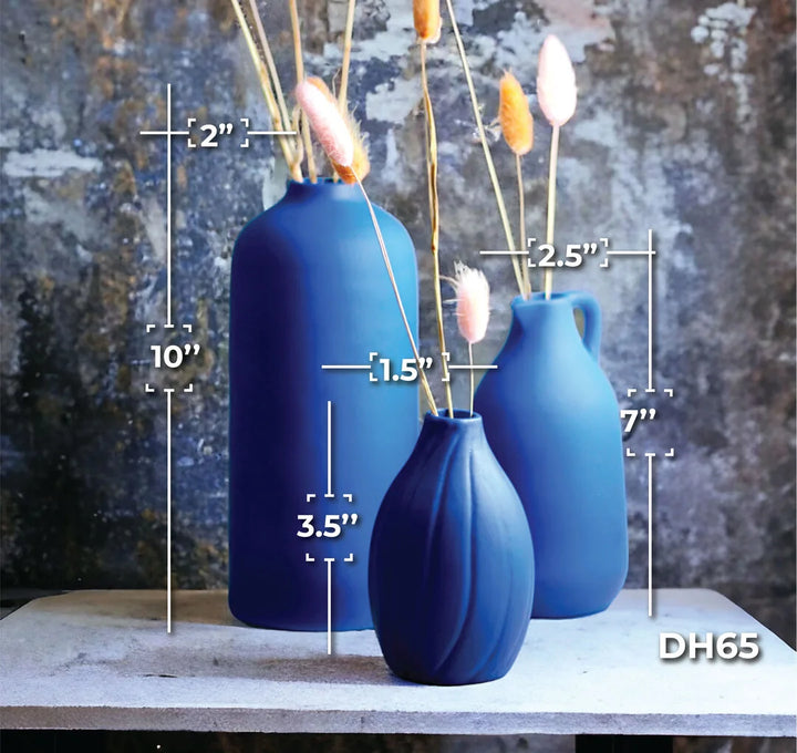 The Blues - Set of 3 Vases