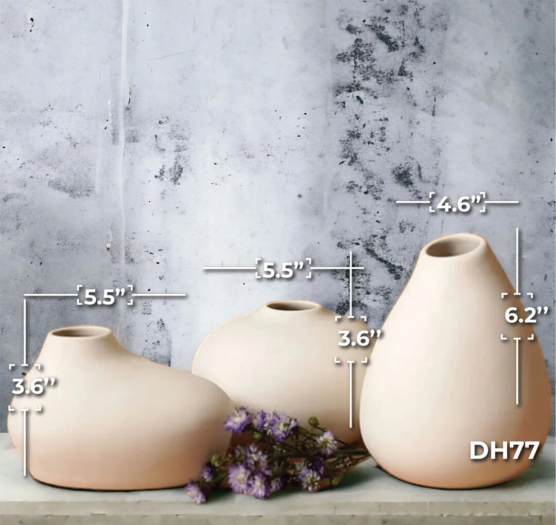 Elegant Blobs - Set of 3 Vases