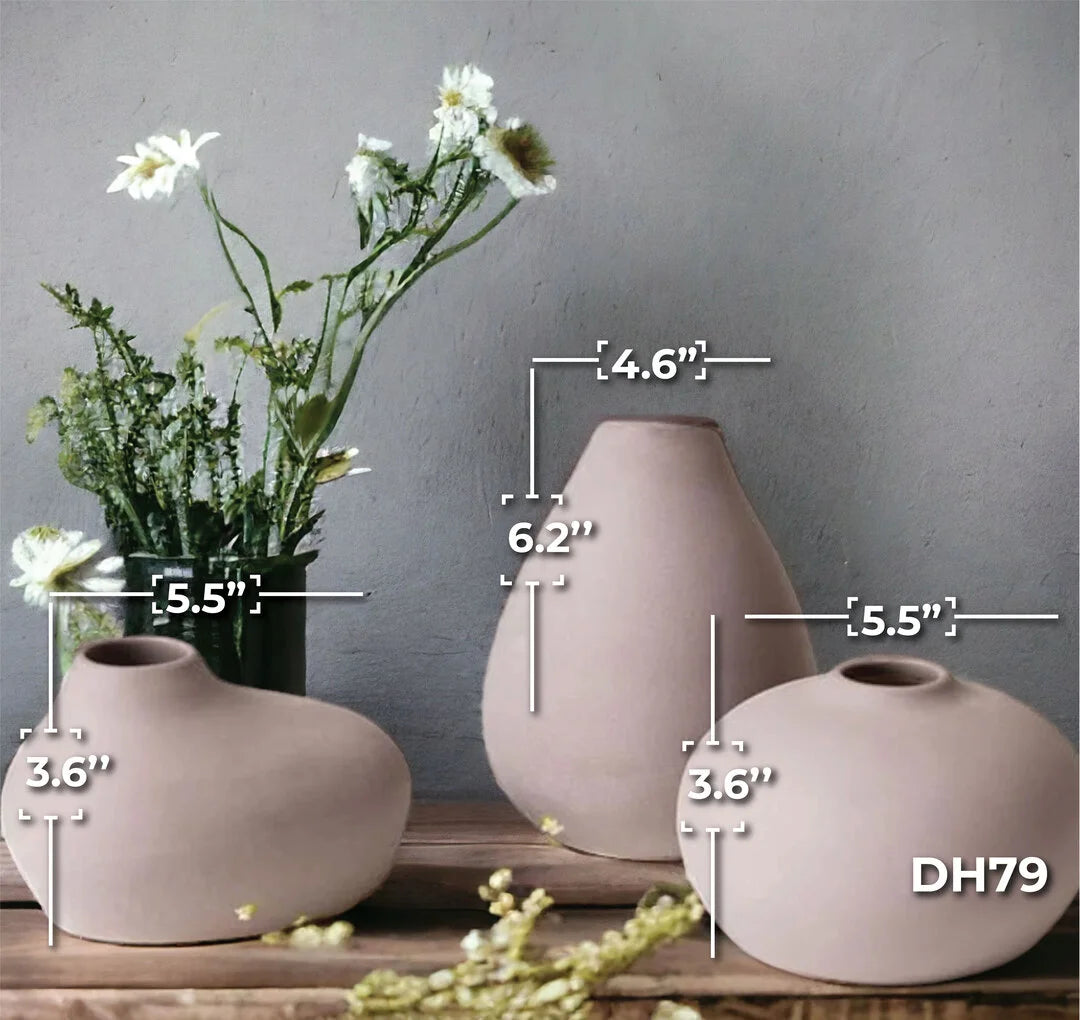 Elegant Blobs - Set of 3 Vases