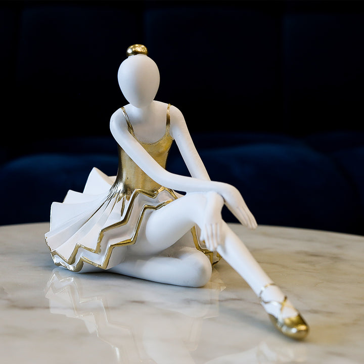 A Ballerina's Grace - Resin Decor Sculpture