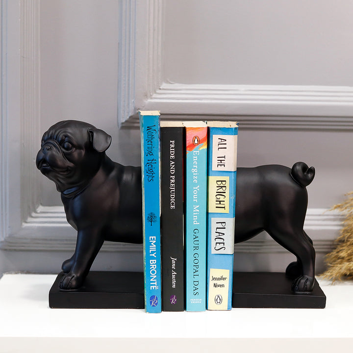 Cute Pup Bookend Resin Sculpture