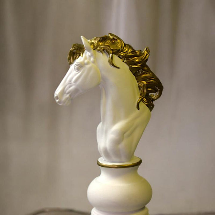 Knight Chess Decor - White