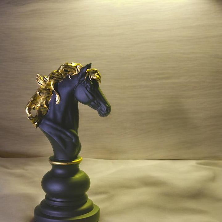 Knight Chess Decor - Black