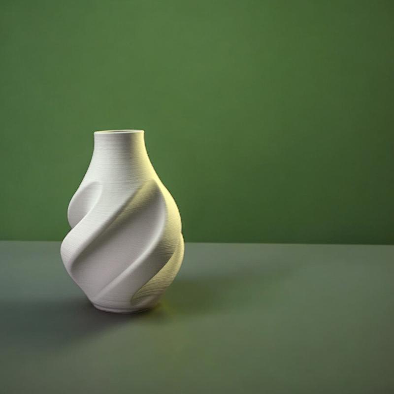 Luxury 3D Printed Twisting Vase