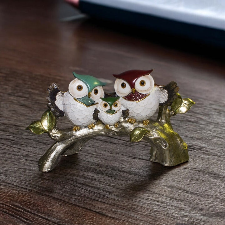 Owl Family Trio