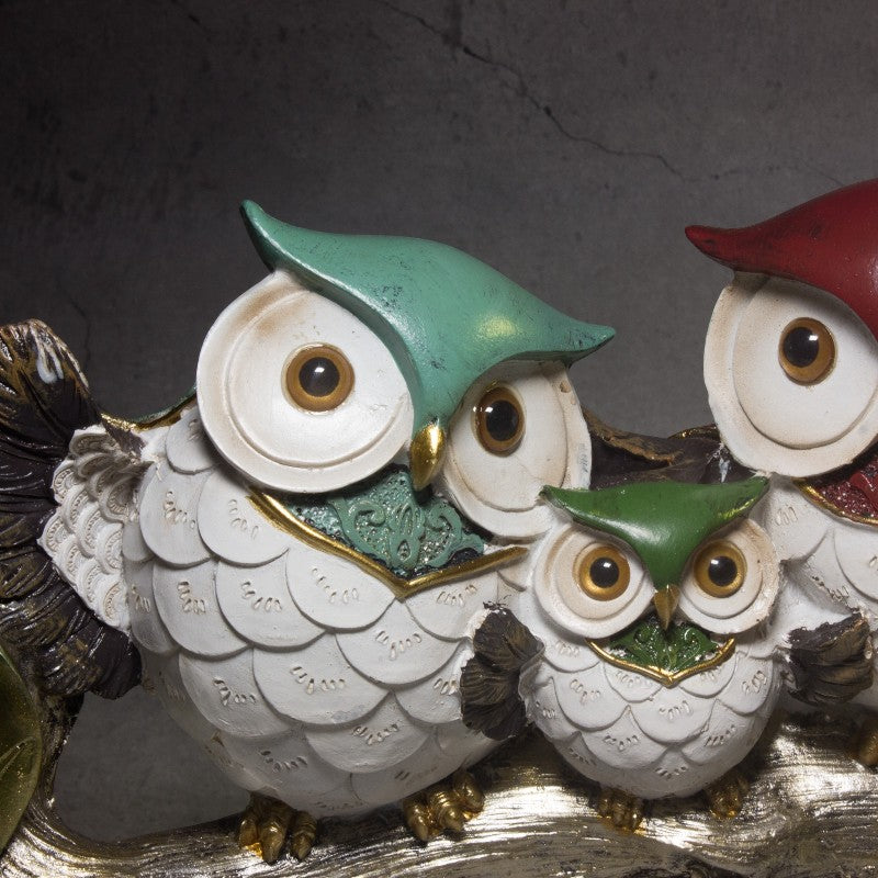 Owl Family Trio