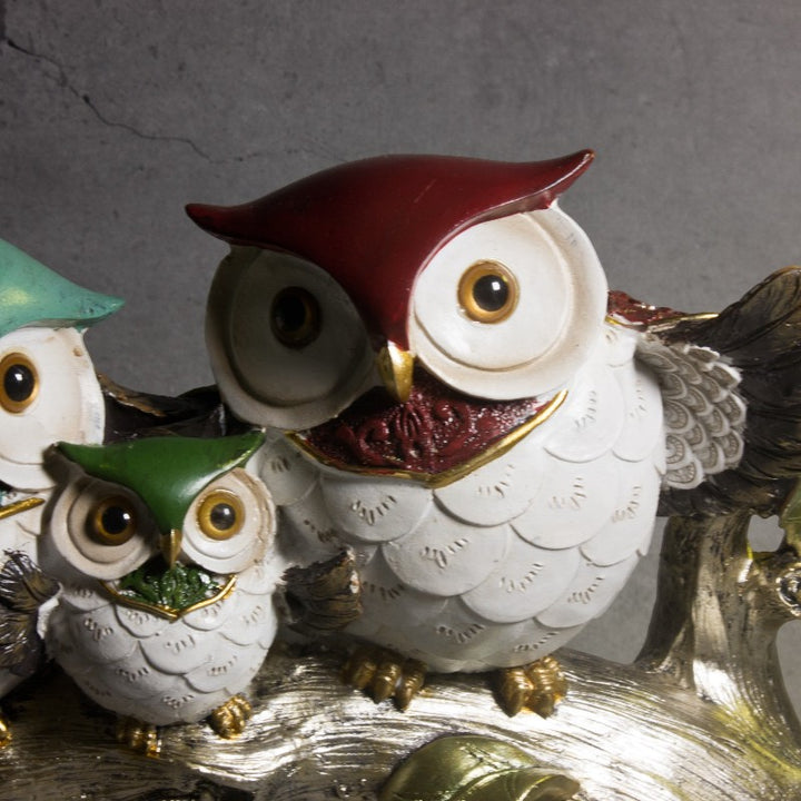 Owl Family Trio