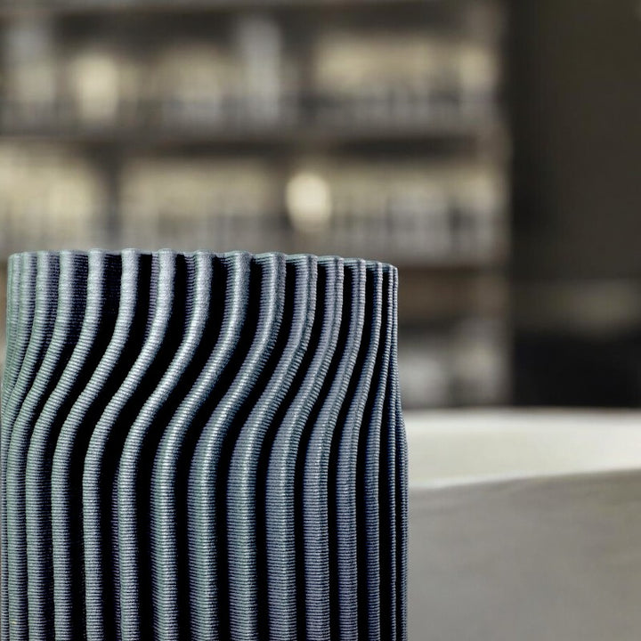 3D Printed Black Ceramic Vase