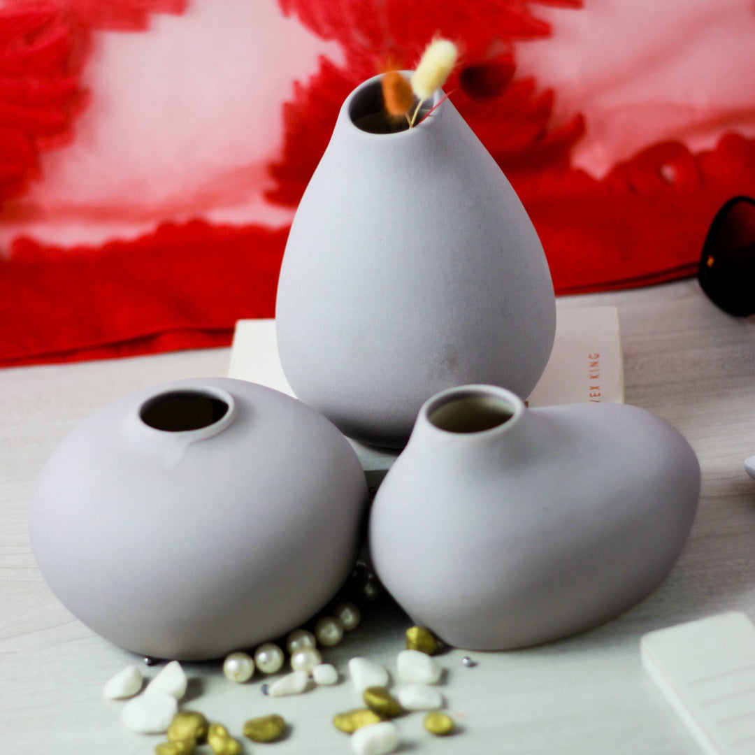 Elegant Blobs - Set of 3 Vases