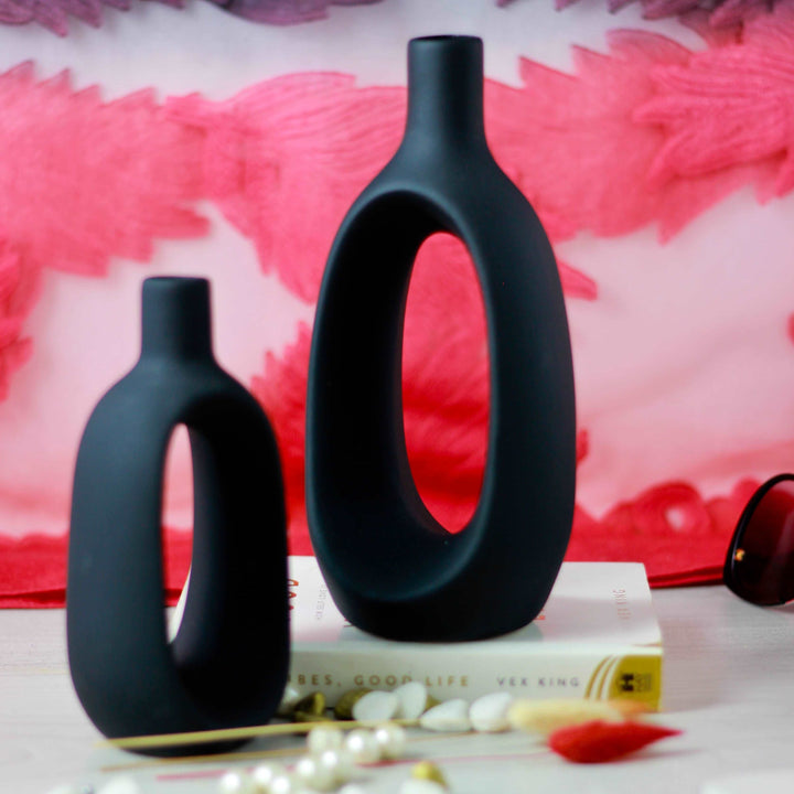 Midnight Muse - Set of 2 Vases