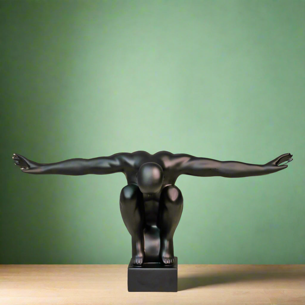 The Contender Resin Sculpture