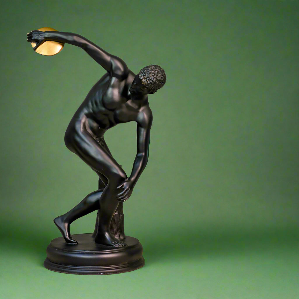 Discus Throwing Athlete Resin Sculpture