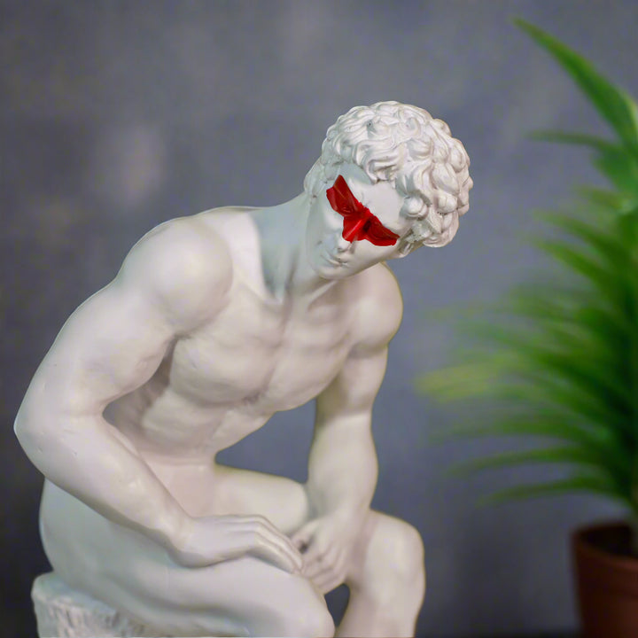 David the Thinker Resin Sculpture